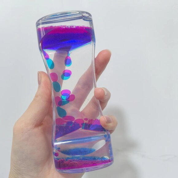 Liquid Motion Bubbler Timer Hourglass Liquid Bubbler Sensory Toys(3 Pack) - Picture 11 of 12